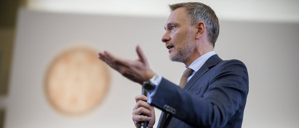 Der Bundesminister der Finanzen: Christian Lindner (FDP).