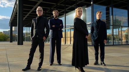 Das Quartett SDLW, von links: Christopher Dell, Jonas Westergaard, Tamara Stefanovich, Christian Lillinger.