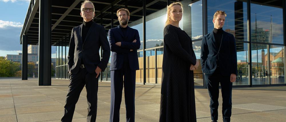 Das Quartett SDLW, von links: Christopher Dell, Jonas Westergaard, Tamara Stefanovich, Christian Lillinger.
