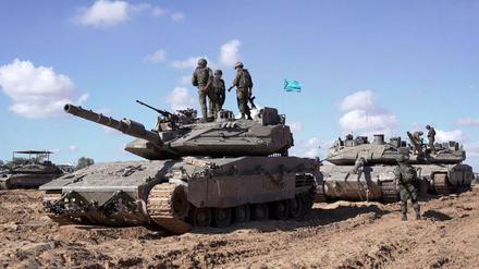 Israelische Soldaten nahe Rafah