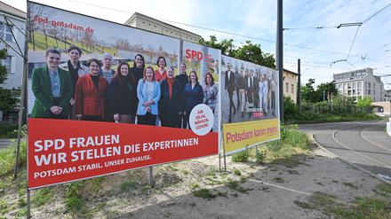 Potsdamer SPD Frauen werben für sich.