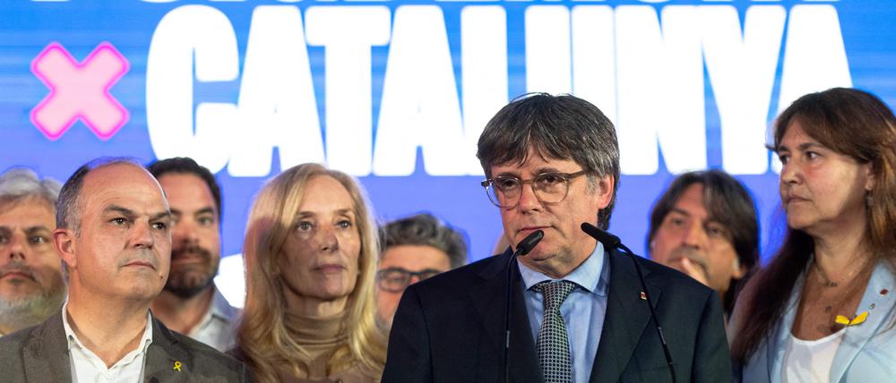 Die konservativ-liberale Partei Junts des Separatistenführers Carles Puigdemont kam bei der Wahl zum neuen Regionalparlament in Katalonien nur auf Platz zwei.