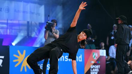 Jilou Rasul zeigt ihre Moves nun bei der Olympia-Qualifikation in Shanghai.