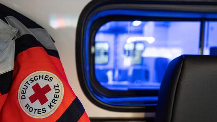 Fahrerkabine eines DRK-Rettungswagens