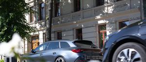 Blick auf ein Wohnhaus im Paulusviertel in Halle/Saale.