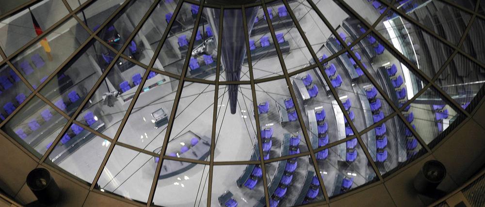 Die Kuppel des Bundestags.