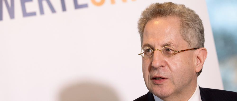 Der Ex-Verfassungsschutzpräsident Hans-Georg Maaßen spricht nach der Gründung der Werteunion als Partei (Archivbild).