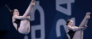 Lena Hentschel (li.) nahm 2021 bereits an den Olympischen Spielen teil. Nun will sie sich mit ihrer Partnerin Jette Müller erneut dafür qualifizieren.