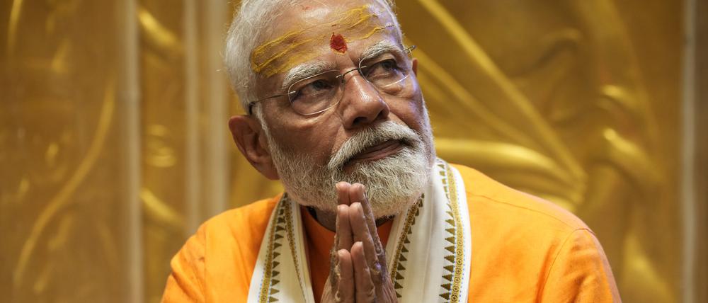 Großer Favorit bei den Wahlen in Indien: Premierminister Narendra Modi (73).
