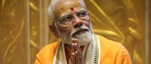 Großer Favorit bei den Wahlen in Indien: Premierminister Narendra Modi (73).