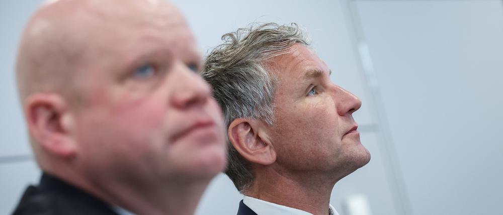 Björn Höcke und sein Anwalt Ulrich Vosgerau