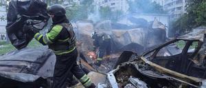 Feuerwehreinsatz in Charkiw.