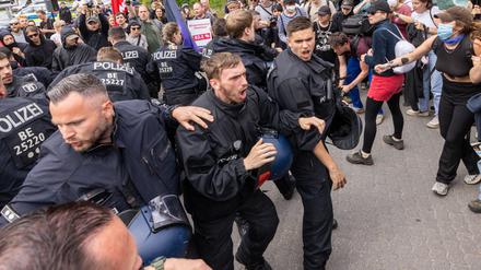 Anti-Tesla-Proteste vor wenigen Tagen 