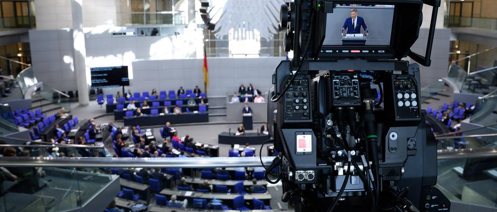 Robert Habeck spricht in der Aktuellen Stunde.