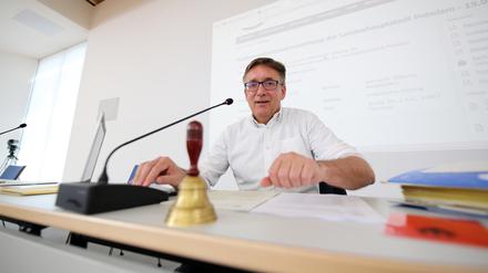 Pete Heuer (SPD) ist der Vorsitzende der noch amtierenden Stadtverordnetenversammlung.