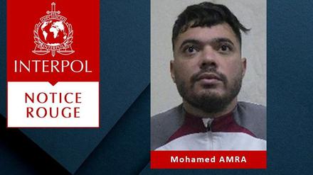 Ein Foto von Mohamed Amra, dem gesuchten Drogenboss.