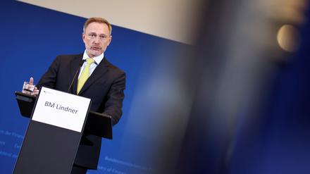 Finanzminister Christian Lindner präsentiert die Mai-Steuerschätzung.