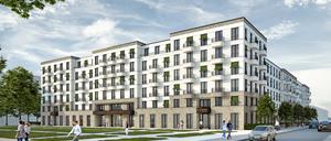 So soll der Neubau am Ahornplatz einmal aussehen. 