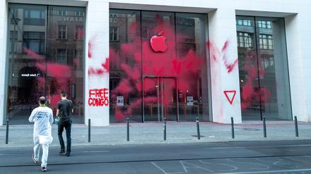 Protestaktion Apple