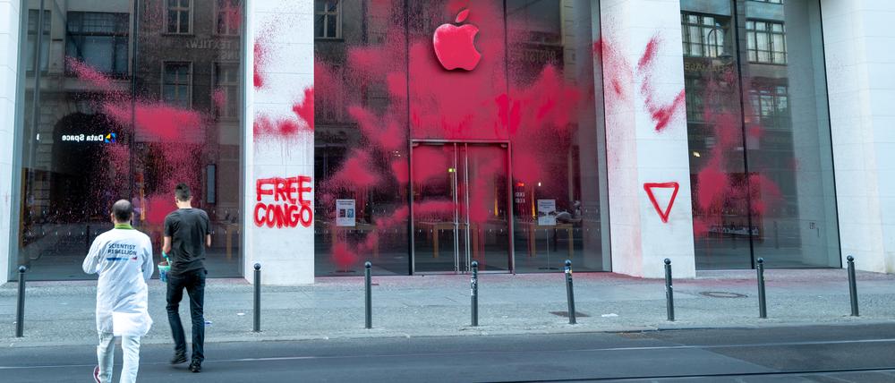 Protestaktion Apple