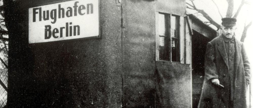 Bretterbude: Das erste Gebäude auf dem Gelände.