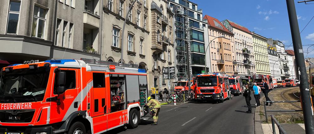 Brand in Torstraße/Mitte