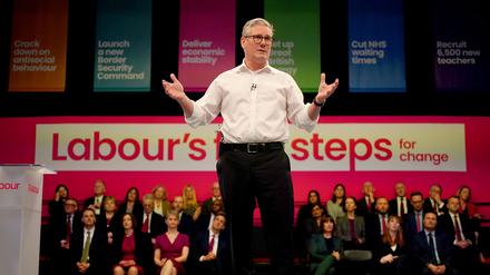 Der Vorsitzende der Labour-Partei, Keir Starmer, in Essex.