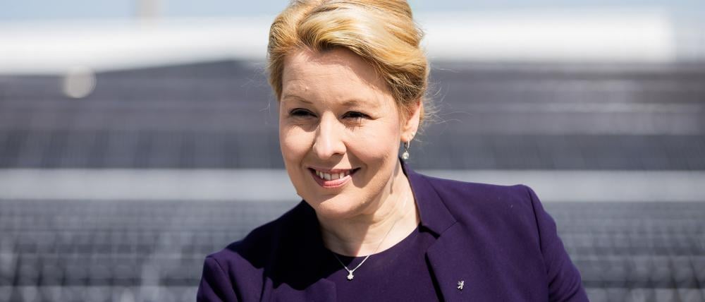 Franziska Giffey (SPD), Berliner Senatorin für Wirtschaft, Energie und Betriebe.Bildfunk +++