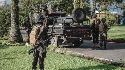 Soldaten der kongolesischen Armee auf Patrouille in Goma, im Osten der Demokratische Republik Kongo. (Archivbild vom 11.4.2024)