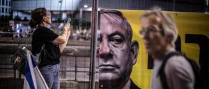 Protest gegen Netanjahu in Tel Aviv.