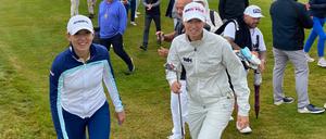 Packendes Duell um den Sieg am Seddiner See: Emma Spitz (l.) und Alexandra Försterling.