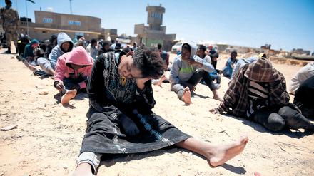 Gerettete Migranten in Libyen (Archivbild). 
