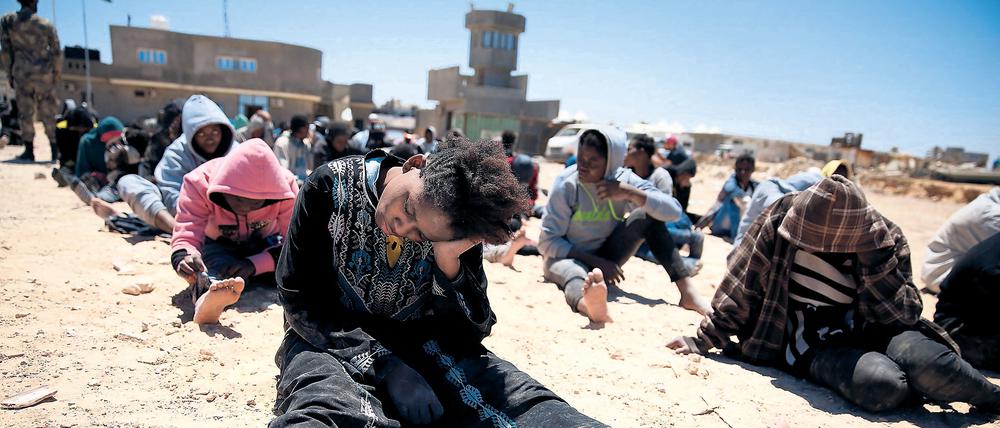 Gerettete Migranten in Libyen (Archivbild).