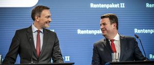Alles prima? Von wegen. Die FDP von Christian Lindner ist unzufrieden mit dem Vorschlag von Arbeitsminister Hubertus Heil (SPD).