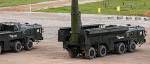 Iskander-M-Raketen könnten auch mit nuklearen Sprengköpfen ausgestattet werden.