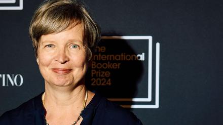 Jenny Erpenbeck auf der Preisverleihung am Dienstagabend in London.