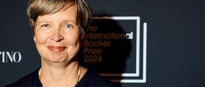 Jenny Erpenbeck auf der Preisverleihung am Dienstagabend in London. 