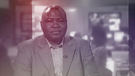 Guy Goma bei seinem berühmten BBC-Interview.