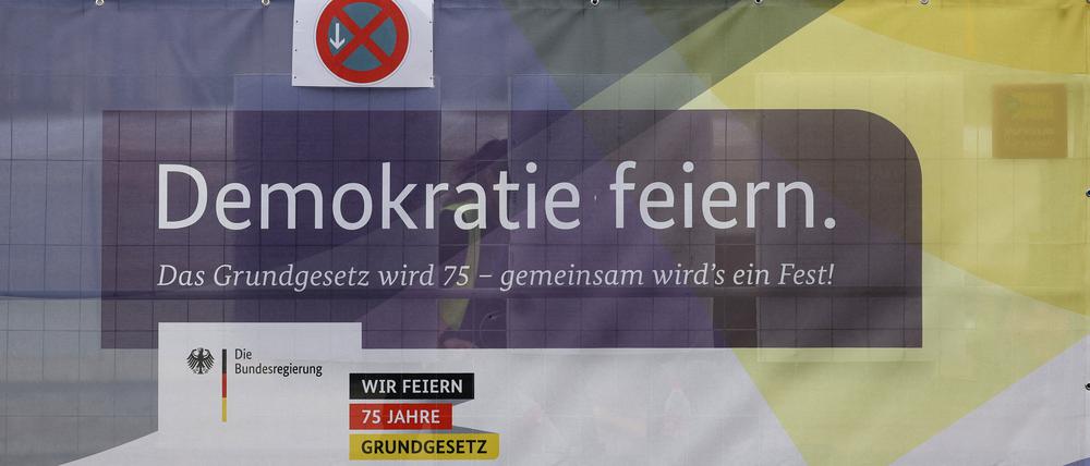 Zum 75. Jahrestag des Grundgesetzes findet am Donnerstag in Berlin ein Staatsakt statt.