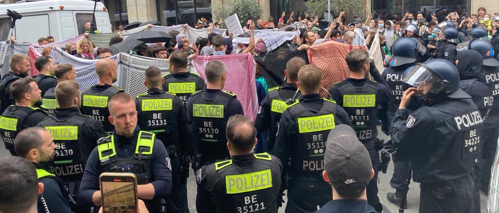 Besetzung der Humboldt-Universität im Mai 2024.
