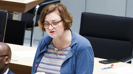 Ina Czyborra (SPD), Berliner Senatorin für Gesundheit, Wissenschaft, Pflege und Gleichstellung, im Abgeordnetenhaus.