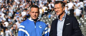 Herthas Geschäftsführer Tom Herrich (r.) mit Kay Bernstein, der im Januar dieses Jahres verstorben ist.