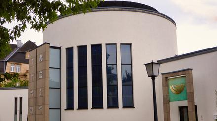 Aussenansicht der Synagoge in Heidelberg.
