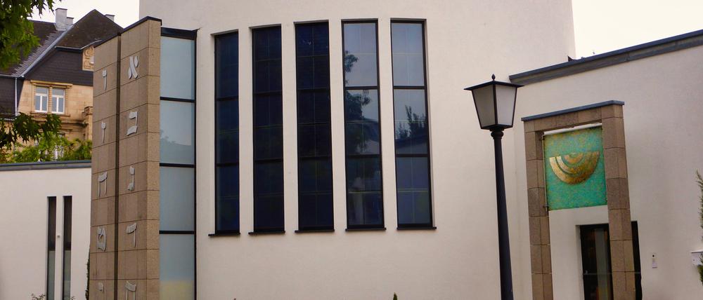Aussenansicht der Synagoge in Heidelberg.