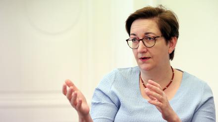Bundesbauministerin Klara Geywitz (SPD), Interview und Redaktionsbesuch in den Potsdamer Neusten Nachrichten in Potsdam.
