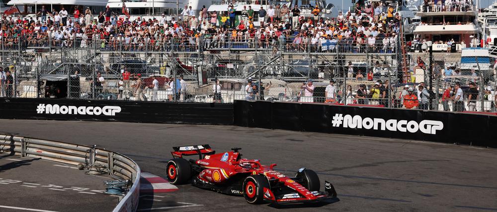 Charles Leclerc fuhr am schnellste auf dem Stadtkurs in Monaco.