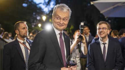 Der litauische Präsidentschaftskandidat Gitanas Nauseda 