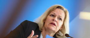Die Bundesinnenministerin Nancy Faeser (SPD)