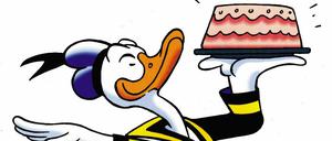 Donald Duck auf einer Zeichnung aus dem Jahr 2004.