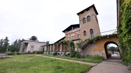 Der Innenhof der Römischen Bäder im Park Sanssouci.